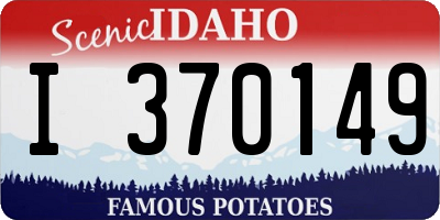 ID license plate I370149