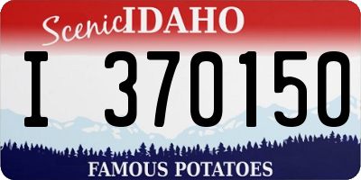 ID license plate I370150