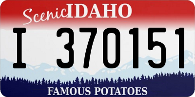 ID license plate I370151