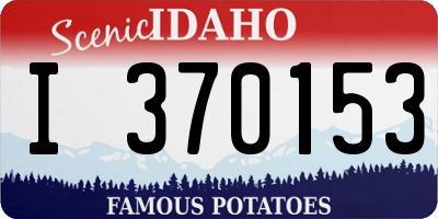 ID license plate I370153