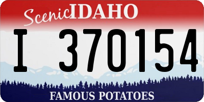 ID license plate I370154