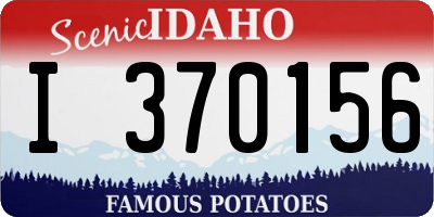 ID license plate I370156