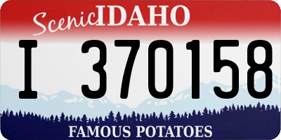 ID license plate I370158