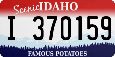 ID license plate I370159