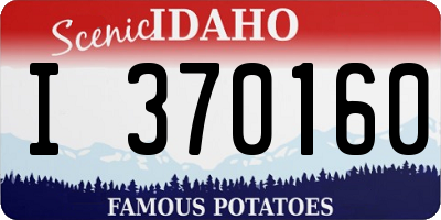 ID license plate I370160