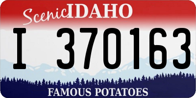 ID license plate I370163
