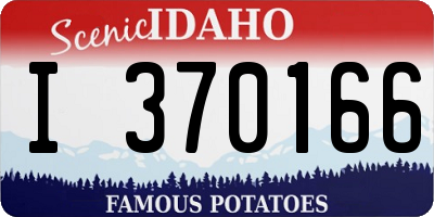 ID license plate I370166