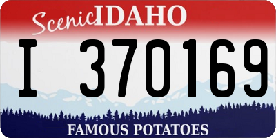 ID license plate I370169