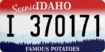 ID license plate I370171