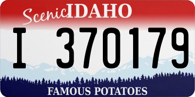 ID license plate I370179