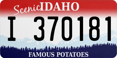ID license plate I370181