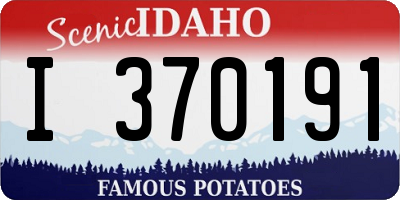 ID license plate I370191