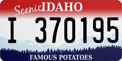 ID license plate I370195