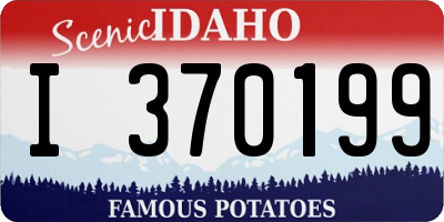 ID license plate I370199