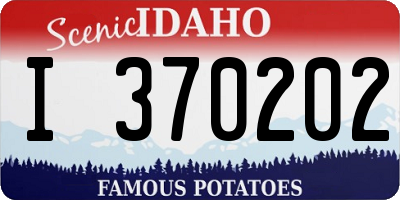 ID license plate I370202