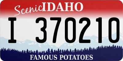 ID license plate I370210