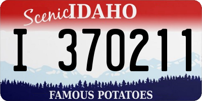 ID license plate I370211