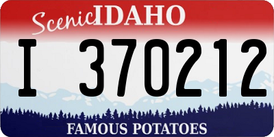 ID license plate I370212