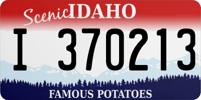 ID license plate I370213