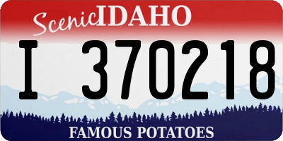 ID license plate I370218