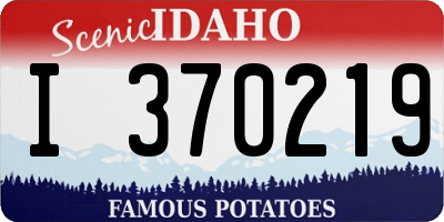 ID license plate I370219