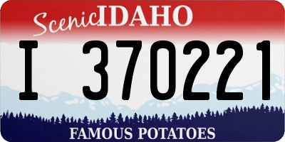 ID license plate I370221