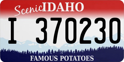 ID license plate I370230