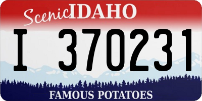 ID license plate I370231