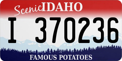ID license plate I370236