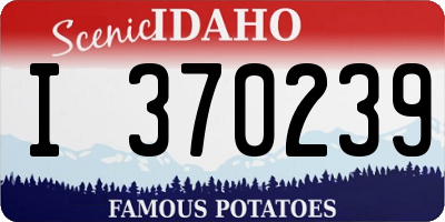 ID license plate I370239