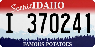 ID license plate I370241