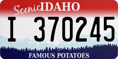 ID license plate I370245