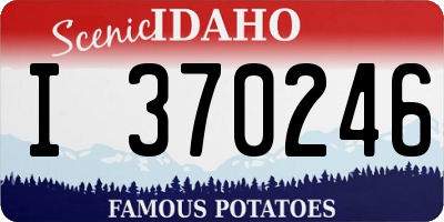 ID license plate I370246