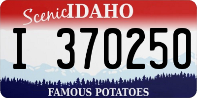 ID license plate I370250