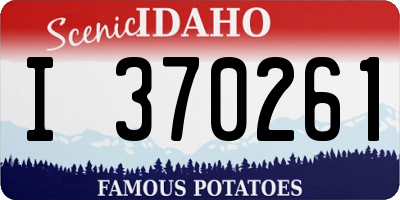 ID license plate I370261
