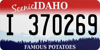 ID license plate I370269