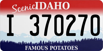 ID license plate I370270