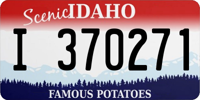 ID license plate I370271