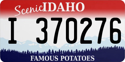 ID license plate I370276