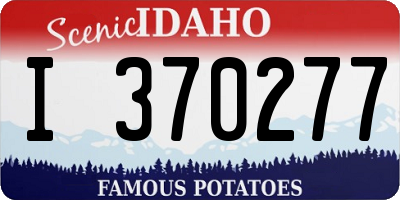 ID license plate I370277