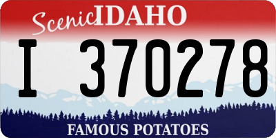 ID license plate I370278