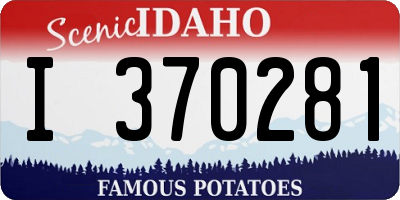 ID license plate I370281