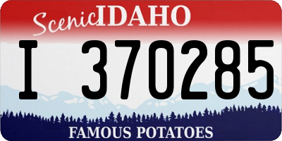 ID license plate I370285