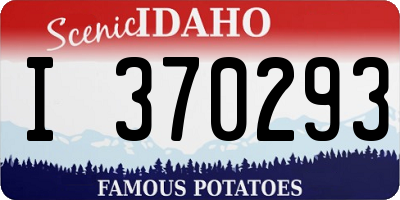 ID license plate I370293