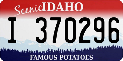 ID license plate I370296