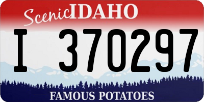 ID license plate I370297