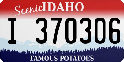 ID license plate I370306