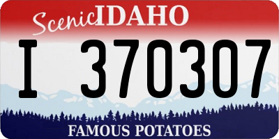 ID license plate I370307