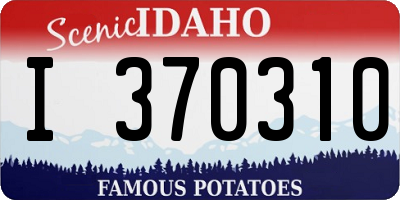 ID license plate I370310