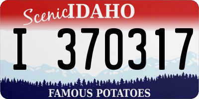 ID license plate I370317